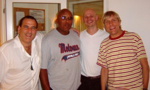 David Garfield, Steve Ferrone, Soren Reiff & Will Lee in the studio recording Funky Mama, for the Miss you album
